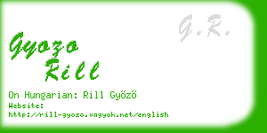gyozo rill business card